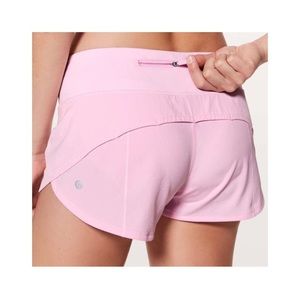 Lululemon Pink Speed Up Shorts, 2.5” Inseam